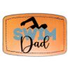 Faux Leather Engravable Patch - Curved Rectangle Thumbnail
