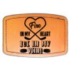 Faux Leather Engravable Patch - Curved Rectangle Thumbnail