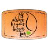 Faux Leather Engravable Patch - Curved Rectangle Thumbnail