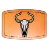Faux Leather Engravable Patch - Curved Rectangle Thumbnail