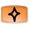 Faux Leather Engravable Patch - Curved Rectangle Thumbnail