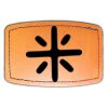 Faux Leather Engravable Patch - Curved Rectangle Thumbnail