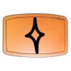 Faux Leather Engravable Patch - Curved Rectangle Thumbnail