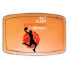 Faux Leather Engravable Patch - Curved Rectangle Thumbnail
