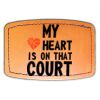 Faux Leather Engravable Patch - Curved Rectangle Thumbnail