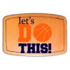 Faux Leather Engravable Patch - Curved Rectangle Thumbnail