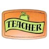 Faux Leather Engravable Patch - Curved Rectangle Thumbnail