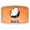 Faux Leather Engravable Patch - Curved Rectangle Thumbnail