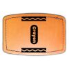 Faux Leather Engravable Patch - Curved Rectangle Thumbnail
