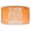 Faux Leather Engravable Patch - Curved Rectangle Thumbnail
