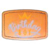 Faux Leather Engravable Patch - Curved Rectangle Thumbnail