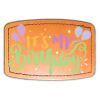 Faux Leather Engravable Patch - Curved Rectangle Thumbnail