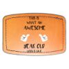 Faux Leather Engravable Patch - Curved Rectangle Thumbnail