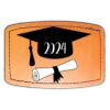 Faux Leather Engravable Patch - Curved Rectangle Thumbnail