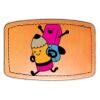 Faux Leather Engravable Patch - Curved Rectangle Thumbnail