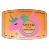 Faux Leather Engravable Patch - Curved Rectangle Thumbnail