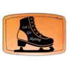 Faux Leather Engravable Patch - Curved Rectangle Thumbnail