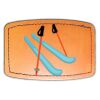 Faux Leather Engravable Patch - Curved Rectangle Thumbnail