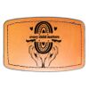 Faux Leather Engravable Patch - Curved Rectangle Thumbnail