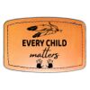 Faux Leather Engravable Patch - Curved Rectangle Thumbnail