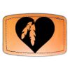 Faux Leather Engravable Patch - Curved Rectangle Thumbnail