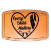 Faux Leather Engravable Patch - Curved Rectangle Thumbnail