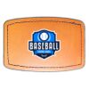 Faux Leather Engravable Patch - Curved Rectangle Thumbnail