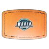 Faux Leather Engravable Patch - Curved Rectangle Thumbnail