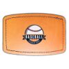 Faux Leather Engravable Patch - Curved Rectangle Thumbnail