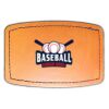 Faux Leather Engravable Patch - Curved Rectangle Thumbnail