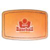 Faux Leather Engravable Patch - Curved Rectangle Thumbnail