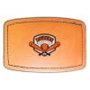 Faux Leather Engravable Patch - Curved Rectangle Thumbnail
