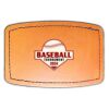 Faux Leather Engravable Patch - Curved Rectangle Thumbnail
