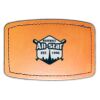 Faux Leather Engravable Patch - Curved Rectangle Thumbnail