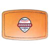 Faux Leather Engravable Patch - Curved Rectangle Thumbnail
