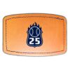 Faux Leather Engravable Patch - Curved Rectangle Thumbnail
