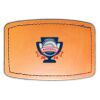 Faux Leather Engravable Patch - Curved Rectangle Thumbnail