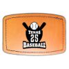 Faux Leather Engravable Patch - Curved Rectangle Thumbnail