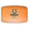 Faux Leather Engravable Patch - Curved Rectangle Thumbnail