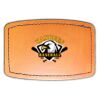 Faux Leather Engravable Patch - Curved Rectangle Thumbnail