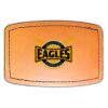 Faux Leather Engravable Patch - Curved Rectangle Thumbnail