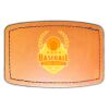 Faux Leather Engravable Patch - Curved Rectangle Thumbnail