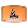 Faux Leather Engravable Patch - Curved Rectangle Thumbnail