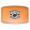 Faux Leather Engravable Patch - Curved Rectangle Thumbnail