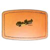 Faux Leather Engravable Patch - Curved Rectangle Thumbnail