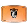 Faux Leather Engravable Patch - Curved Rectangle Thumbnail