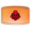 Faux Leather Engravable Patch - Curved Rectangle Thumbnail