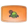 Faux Leather Engravable Patch - Curved Rectangle Thumbnail