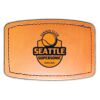 Faux Leather Engravable Patch - Curved Rectangle Thumbnail