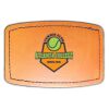Faux Leather Engravable Patch - Curved Rectangle Thumbnail